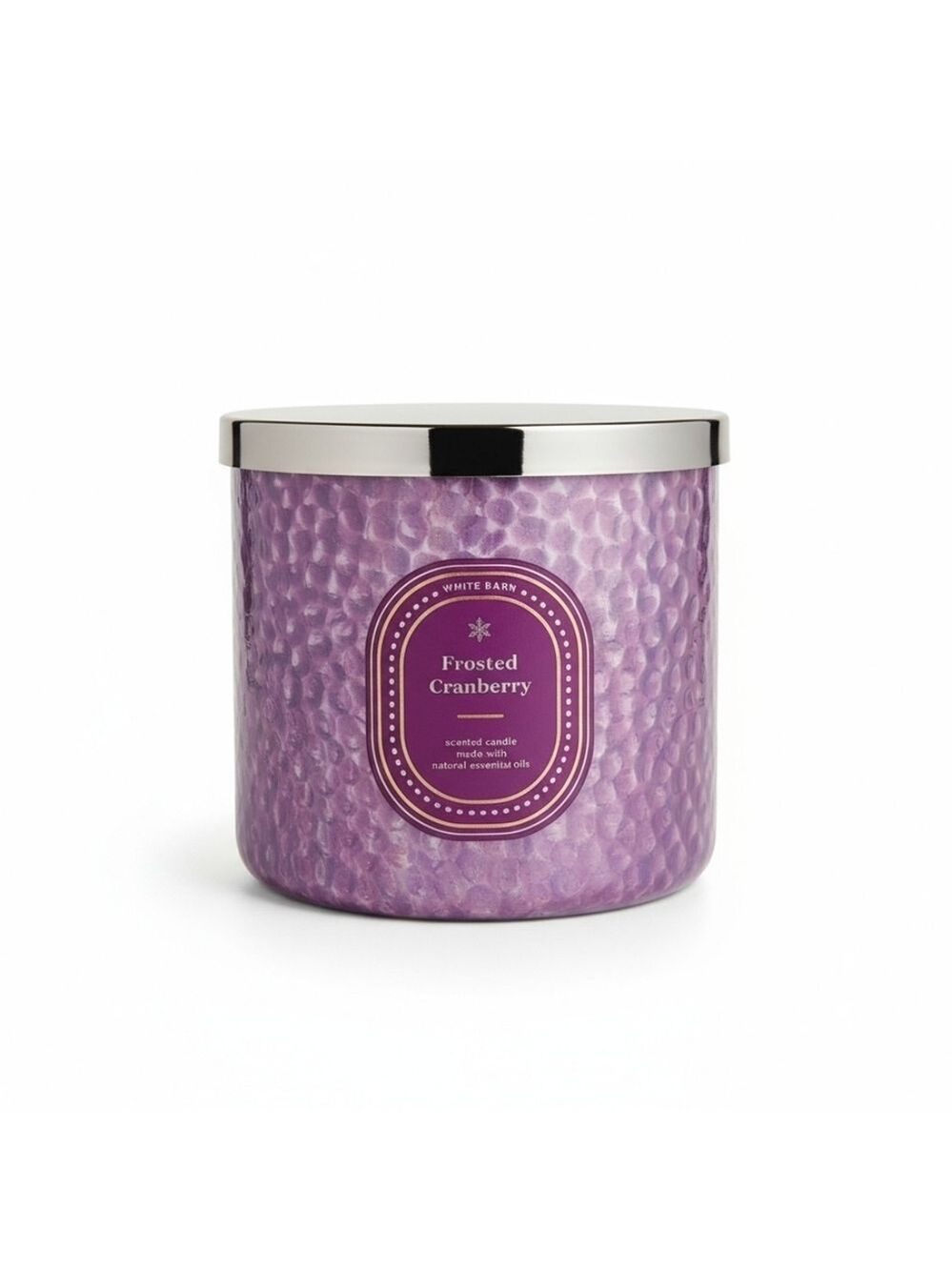 Bath and Body Works Three Wick Candle Frosted Cranberry BBW